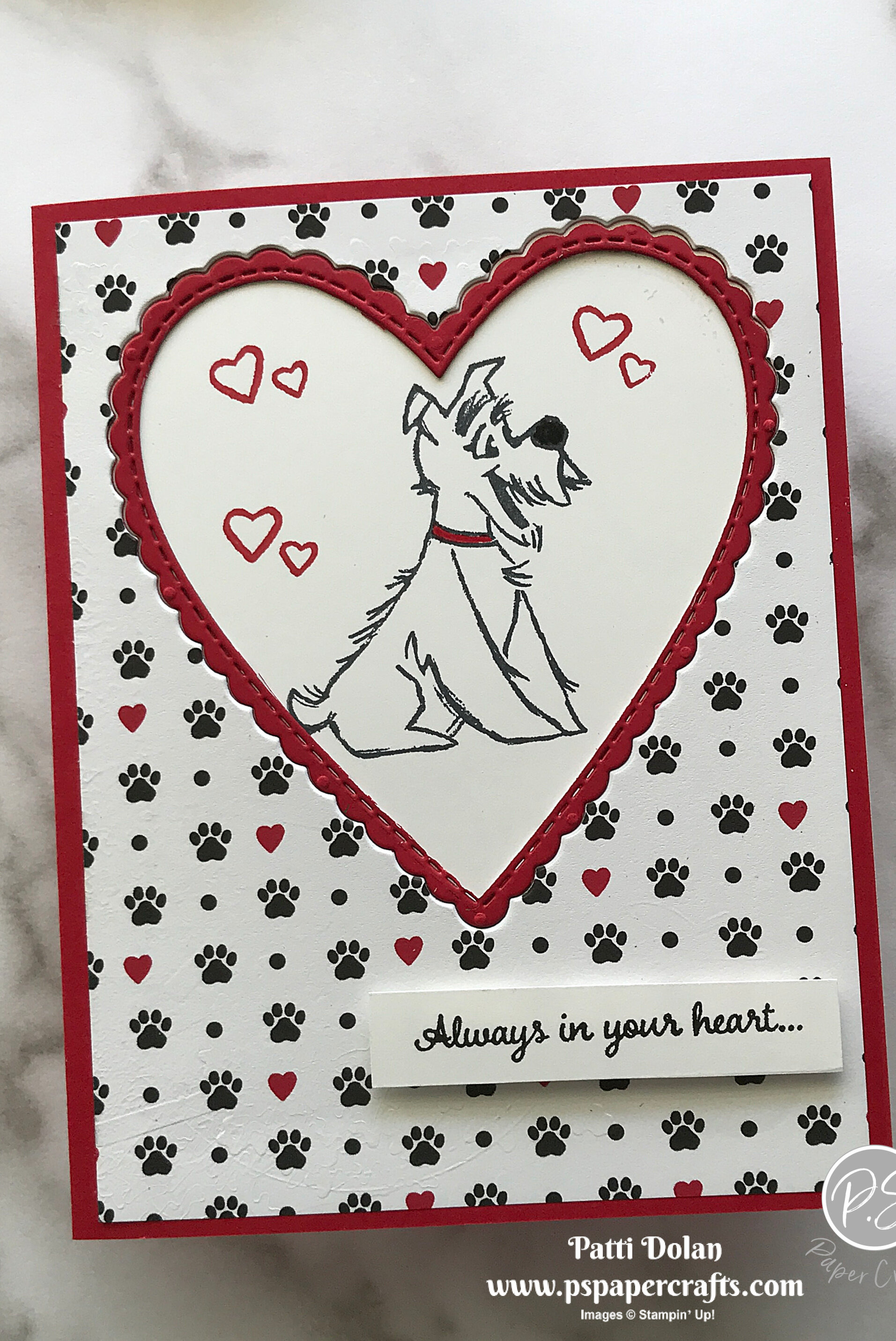 ''Puppy Love''ポストカードの額装 Puppy 本物 Love''ポストカードの額装 Puppy Love Stamp set – Le Doux